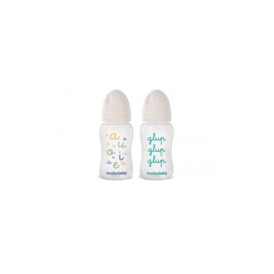 Boca do silicone do bocal da garrafa de Acofarbaby 330ml largamente 1ud