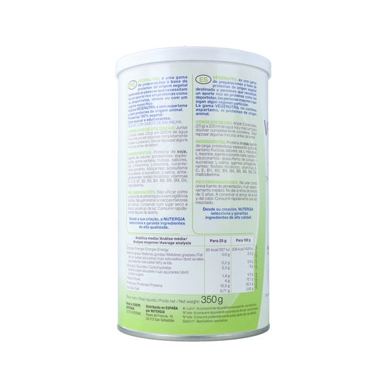 Pote de Baunilha Vegenutril Nutergia 300g