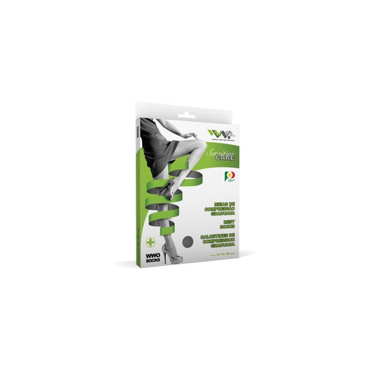 W.W.O. 6501 Meia Descanso Ag Preto Tamanho L 1 Par