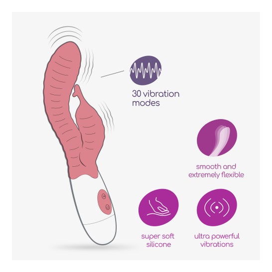 Crushious Gummie Rabbit Vibrator + Lubricante a Base de Agua