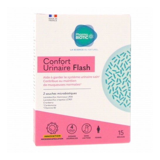 Pharmabiotic Urinary Comfort Flash 15 Pérolas