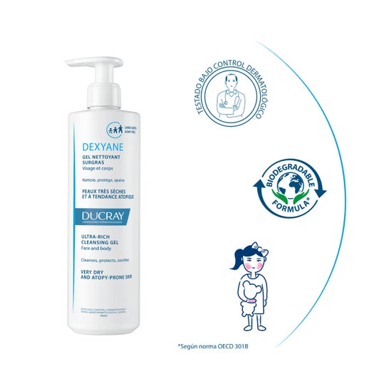 Gel de Limpeza Ducray Dexyane Overdone 400ml