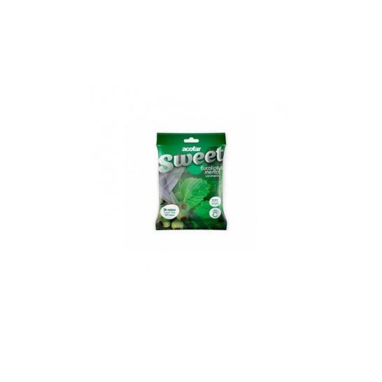 Caramelo com açúcar e caramelo com 60g de hortelã