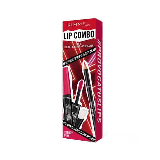 Rimmel Lip Combo Provocalips Set Trendy Pink 2 Unidades