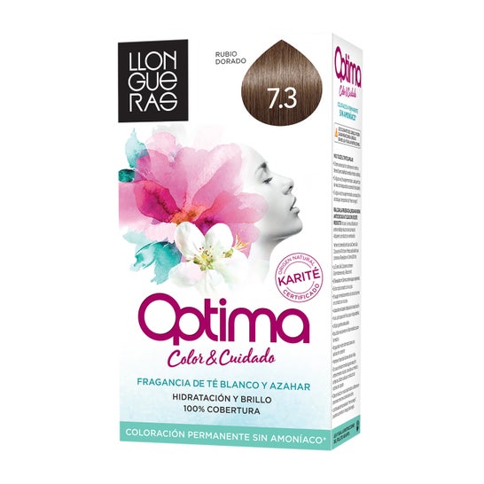Llongueras Optima Hair Dye N7.3 Louro Dourado Médio 1pc