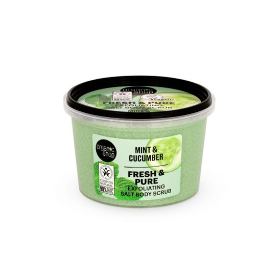 Organic Shop Fresh & Pure Esfoliante Sal Menta Pepino 250 ml