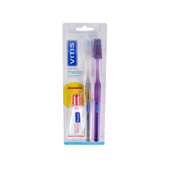Escova de dentes média Vitis® 2uds
