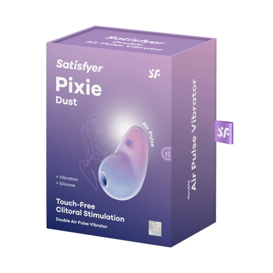 Satisfyer Pixie Dust Double Air Vibrator Violet/Pink 1 Unidade