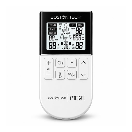 Boston Tech Eletroestimulador TENS EMS 5em1 Recarregável Branco
