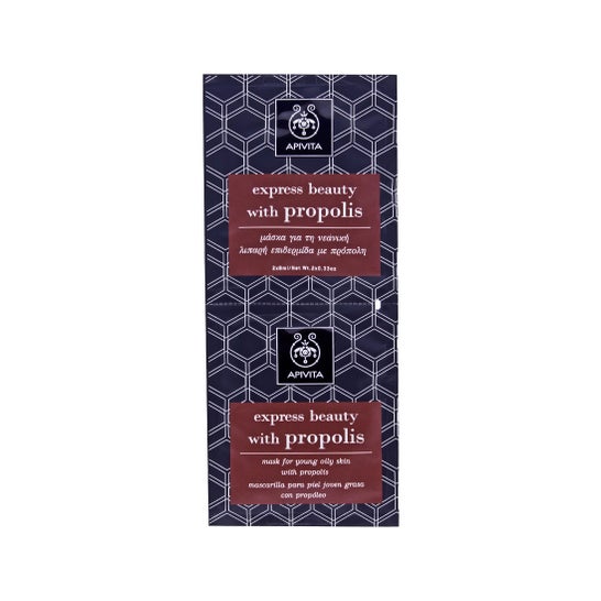 Apivita Express Beauty graxa e máscara de pele jovem 2x8ml