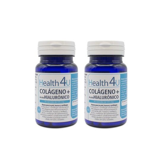 Health 4U Pack Colagénio + Ácido Hialurónico 479mg 2x30caps