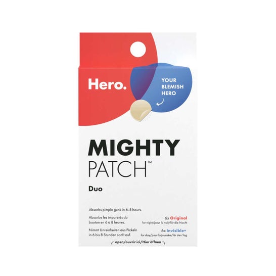 Hero Mighty Patch Duo Original 6 Unidades + Invisible 6 Unidades