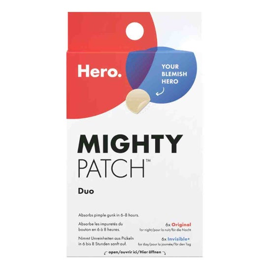 Hero Mighty Patch Duo Original 6 Unidades + Invisible 6 Unidades