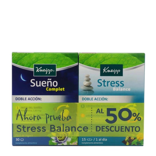 Kneipp Pack Sueño Complet 30caps + Stress Balance 15caps