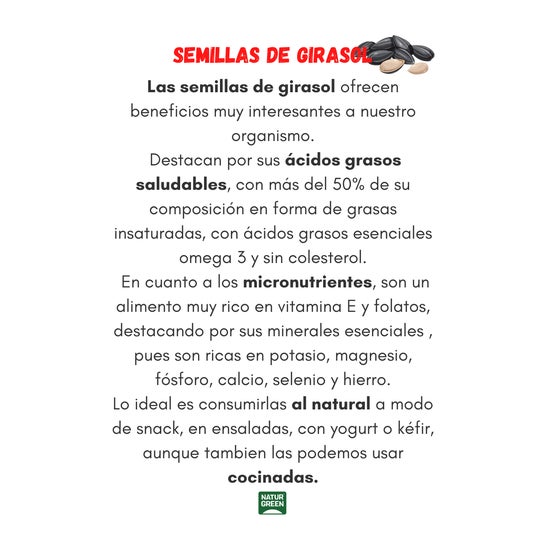 Sementes de Girassol Naturgreen 180g