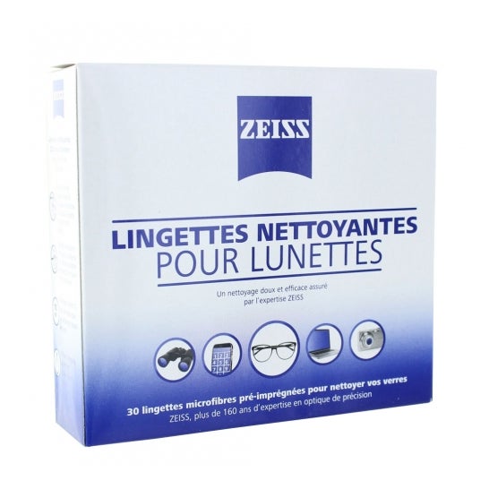 Limpador de Óculos Zeiss Ling 30 sacos Limpador de Óculos Zeiss Ling 30 sacos