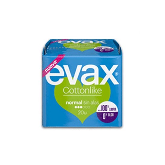 Compressa Evax algodão normal sem asas 20uds