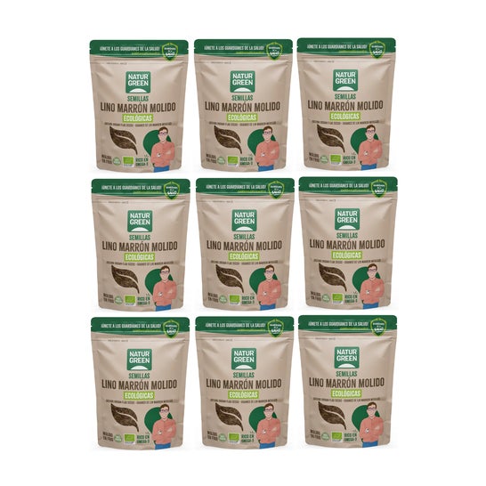 NaturGreen Pack Linho Castanho Eco Ground 9x150g