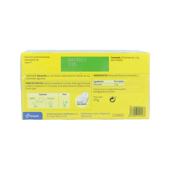 Aqulea Infusões Camomila 20 sachês