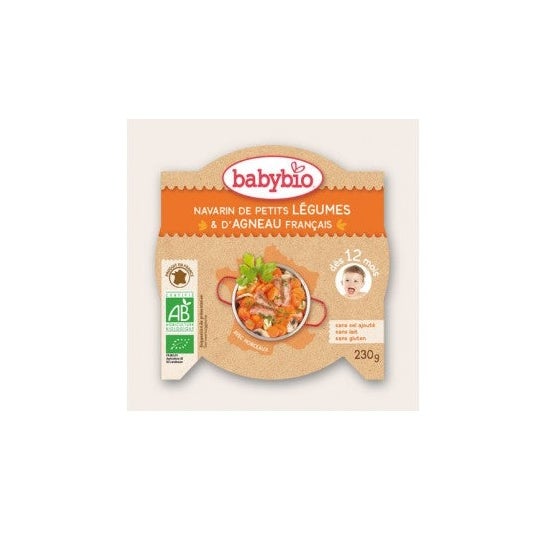 Babybio Lgumes Orgânicos e Prato de Borrego Babybio 12 Meses 230g
