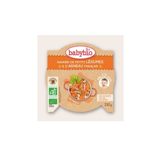 Babybio Lgumes Orgânicos e Prato de Borrego Babybio 12 Meses 230g