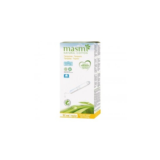 Tampões Masmi com Aplicador Biodegradável Regular 16uds