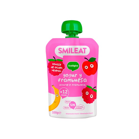 Smileat Pouch Yoghurt Raspberry +12M 100g
