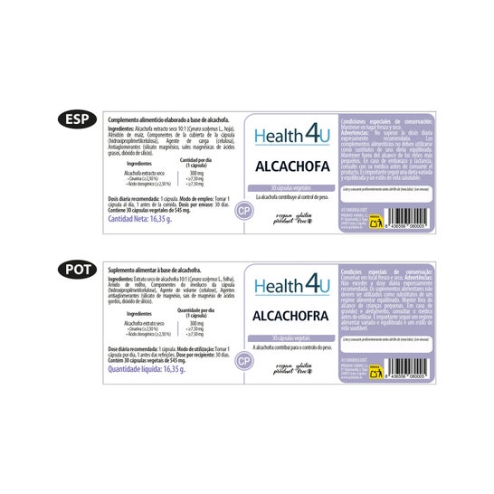 H4U alcachofra 400mg 100comp