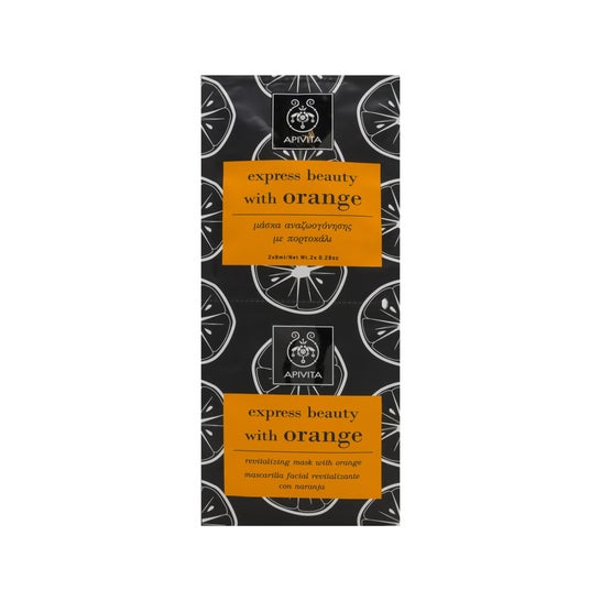 Apivita Express Beauty máscara revitalizante laranja 2x8ml