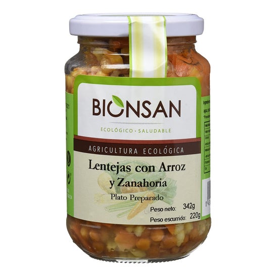 Cenoura de Arroz Bionan Lentils 220 g