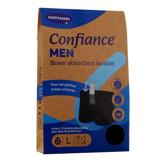 Confiance Men Boxer Absorvente Lavável Tamanho L 1 unid
