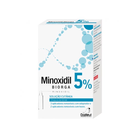 Bailleul Minoxidil Biorga Minoxidil 50mg/ml Solução 3x60ml Bailleul Minoxidil Biorga Minoxidil 50mg/ml Solução 3x60ml