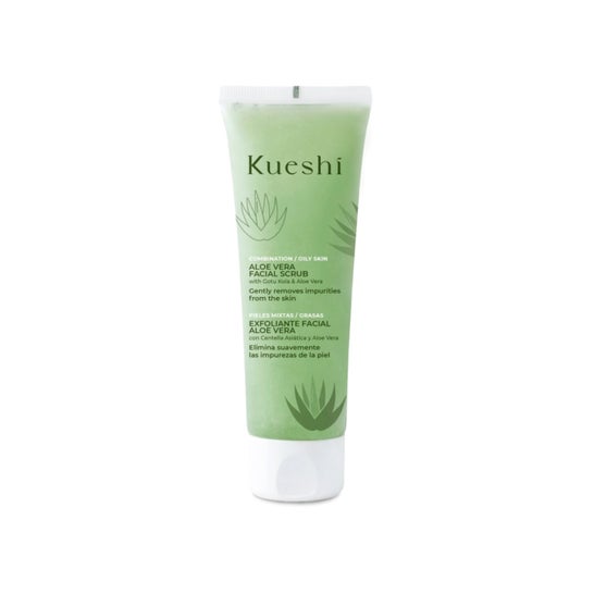 Kueshi Esfoliante Facial de Aloé Vera Pele Mista Oleosa 85ml