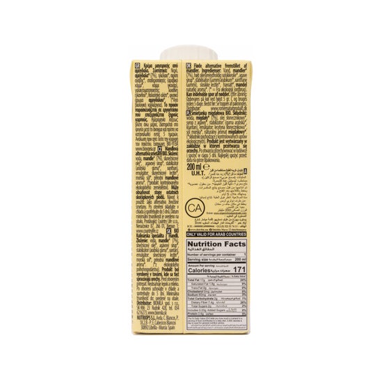 Leite De Amêndoa Orgânica Ecomil Para Cozinhar 200 Ml