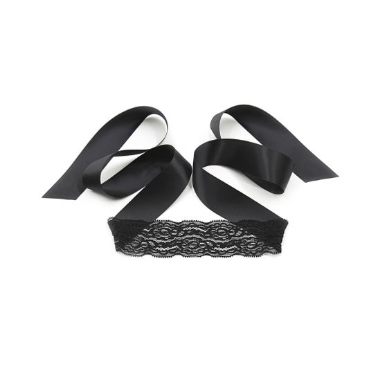 Crushious Set Lace Me Up Renda Preta 3 Unidades