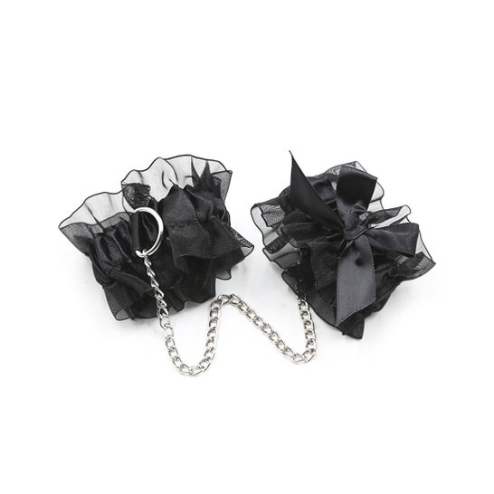 Crushious Set Lace Me Up Renda Preta 3 Unidades