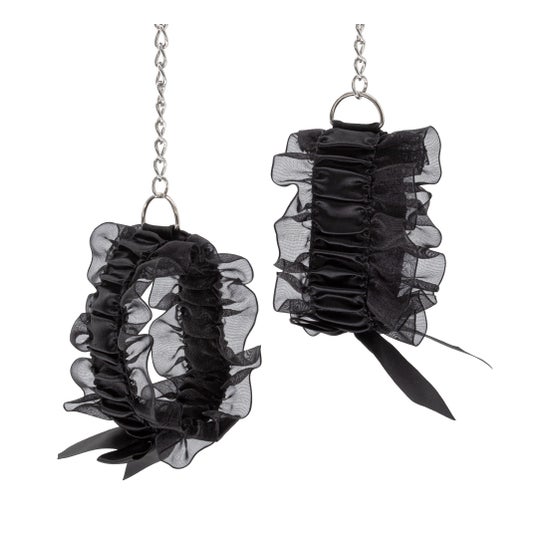 Crushious Set Lace Me Up Renda Preta 3 Unidades
