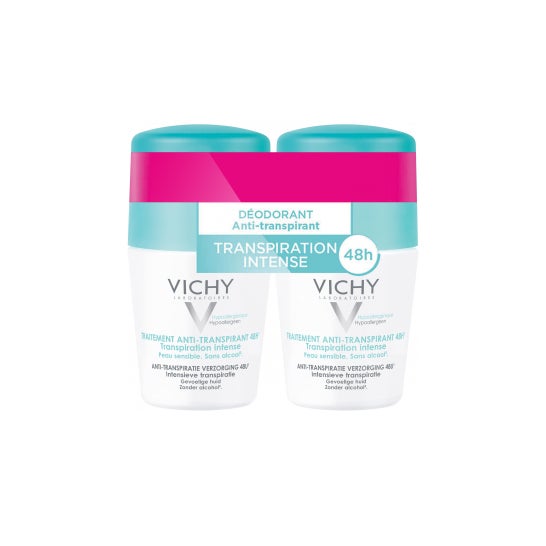 Desodorizante antitranspirante Vichy Roll-On 48H 2x50 Ml