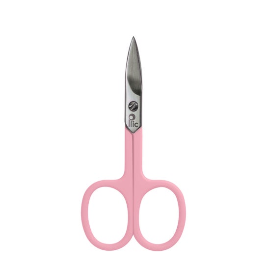 Plic Eco Tesoura de Unhas Curva Rosa 1 Unidade