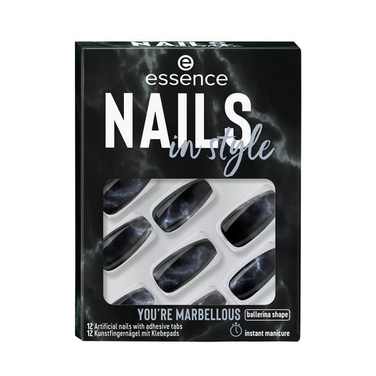 Essence Nails In Style Artificial Nails 17 You're Marbellous 12 Unidades