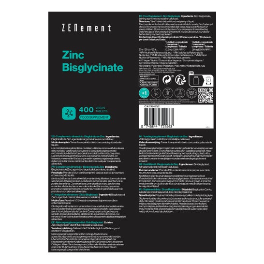 Zenement Zinc 25mg 400comp
