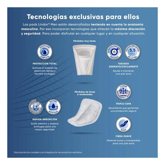 Lindor Men Pad Normal 14uds Lindor Men Pad Normal 14uds