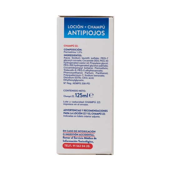 ZZ Lotion+Shampoo Piolhos 100+125ml