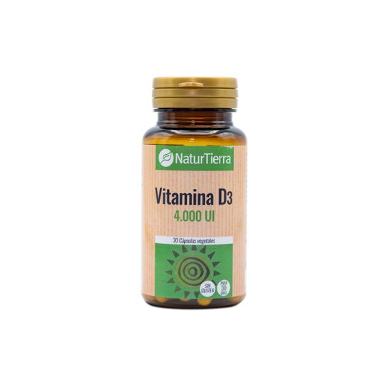 Naturtierra Vitamina D3 30 Cápsulas Vegetais