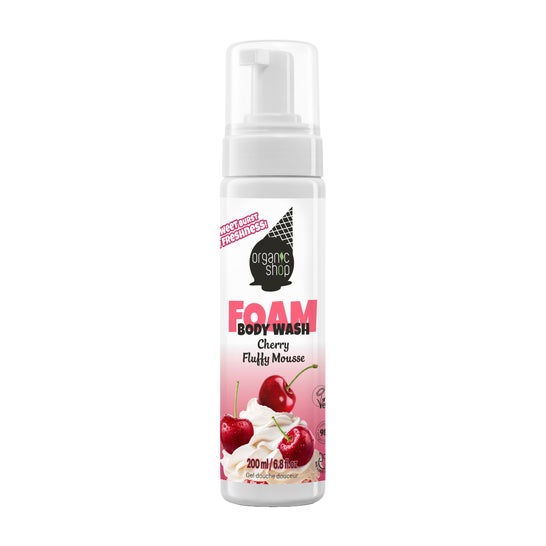 Organic Shop Gel de Banho Espumoso Mousse de Cereja 200 ml