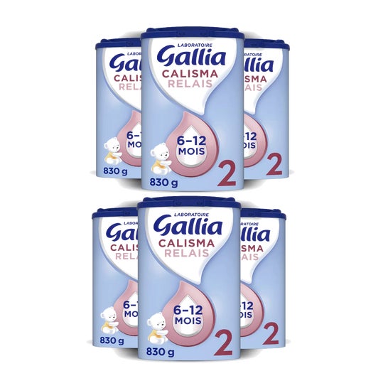 Gallia Calisma Relais Pack Leite Bebé 2 6-12M 6x830 g