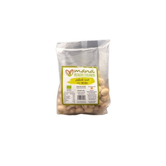 Maná Pistaches Pistache Ecológico Cru com Casca 250 g