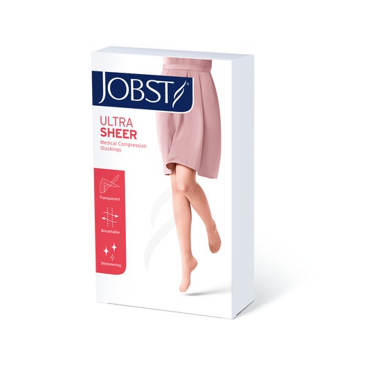 Jobst Ultra Sheer Ccl2 Media Corta Caramelo Talla 4 1 Par
