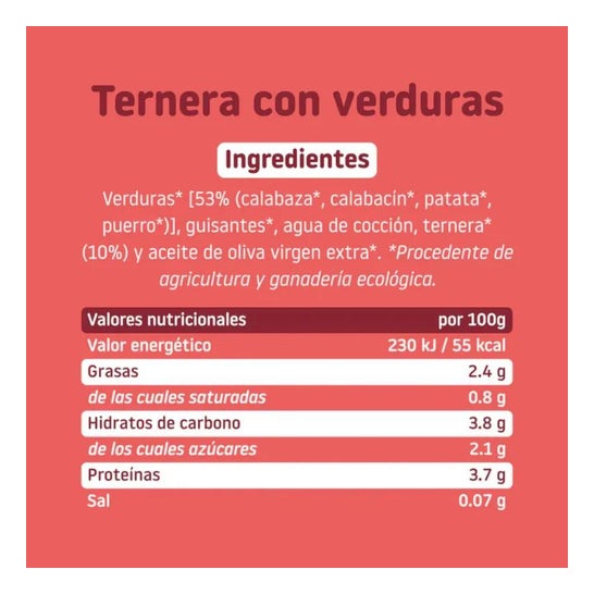 Smileat Tarrito Vitela com Legumes Orgânicos Smileat Tarrito Vitela com Legumes Orgânicos