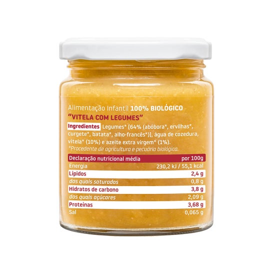 Smileat Tarrito Vitela com Legumes Orgânicos